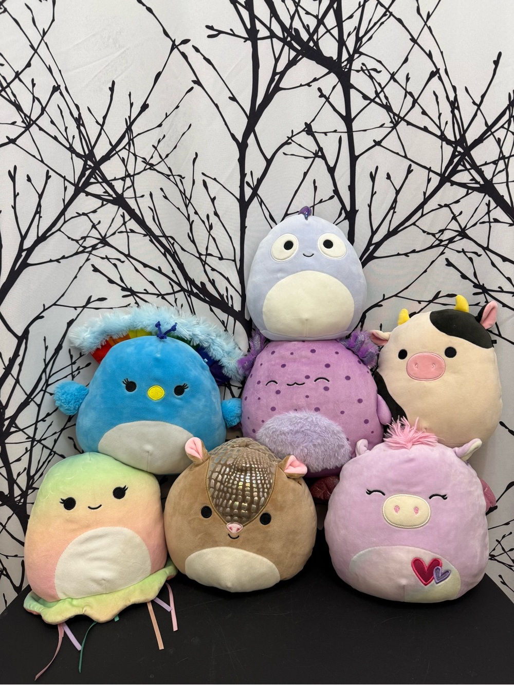 Lot of 7 Squishmallows Plush Stuffed Animals
